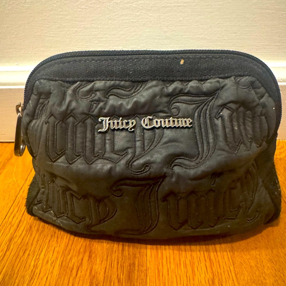 Juicy Couture Black Quilted Makeup Bag